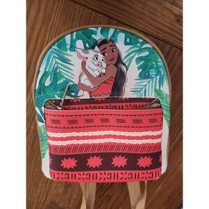 Danielle Nicole Disney Moana Pua Hei Hei Faux Leather Mini Backpack ‎ NWOT